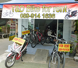 bikes for rent in hua hin